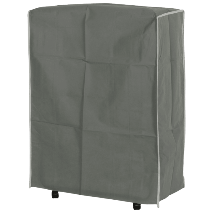 Lit pliant 80 x 190 cm - 12 lattes noir + housse