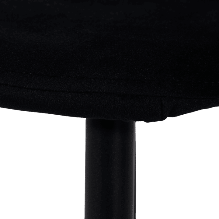 Chaise Mia tissu velours noir