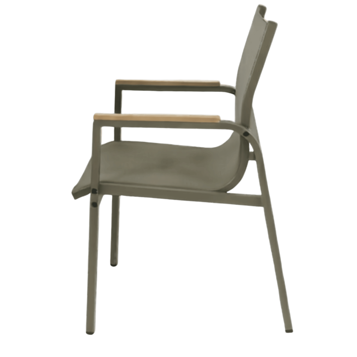 Ensemble table + 6 chaises Rouen Kaki