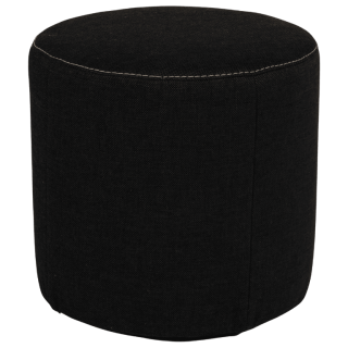 Pouf rond Jacques noir