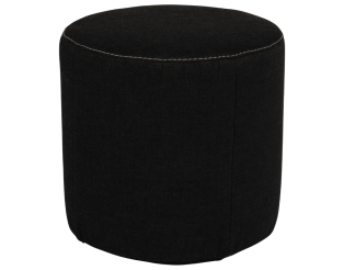 Pouf rond Jacques noir