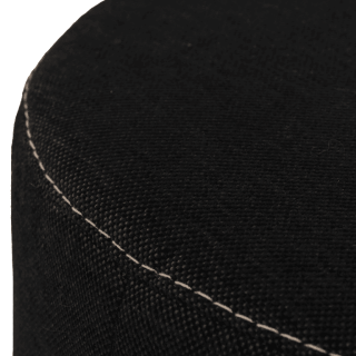 Pouf rond Jacques noir