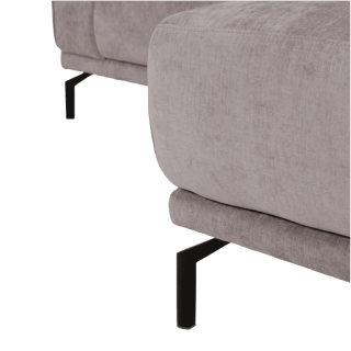Salon d'angle droit Murcia gris