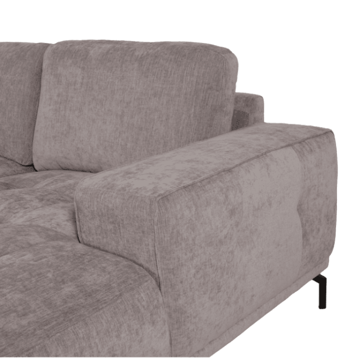Salon d'angle droit Murcia gris