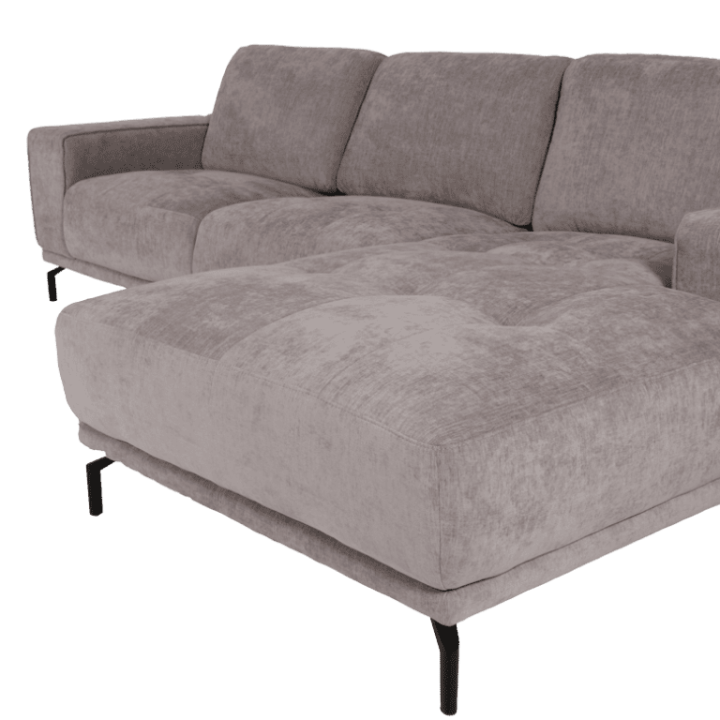 Salon d'angle droit Murcia gris