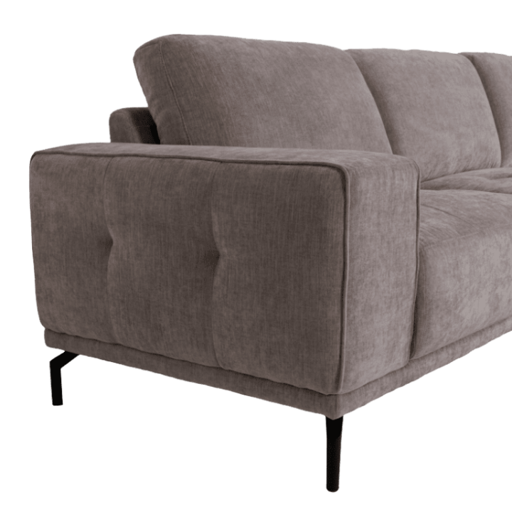 Salon d'angle droit Murcia gris