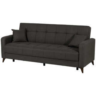 Canapé convertible gris Lamina Sofa tissu gris
