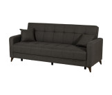 Canapé convertible gris Lamina Sofa tissu gris