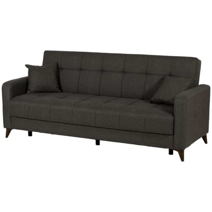 Canapé convertible gris Lamina Sofa tissu gris