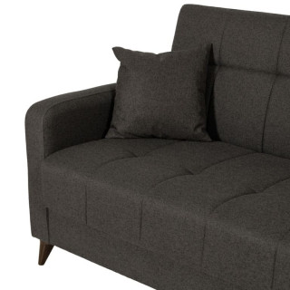 Canapé convertible gris Lamina Sofa tissu gris