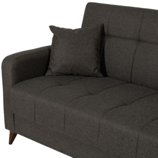 Canapé convertible gris Lamina Sofa tissu gris