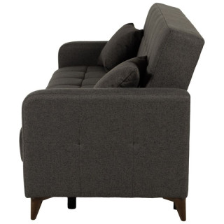 Canapé convertible gris Lamina Sofa tissu gris