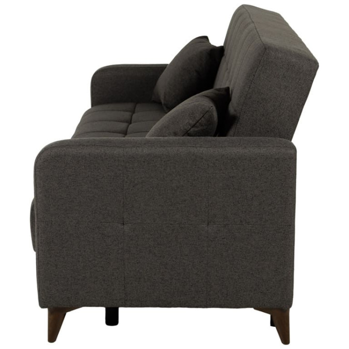 Canapé convertible gris Lamina Sofa tissu gris