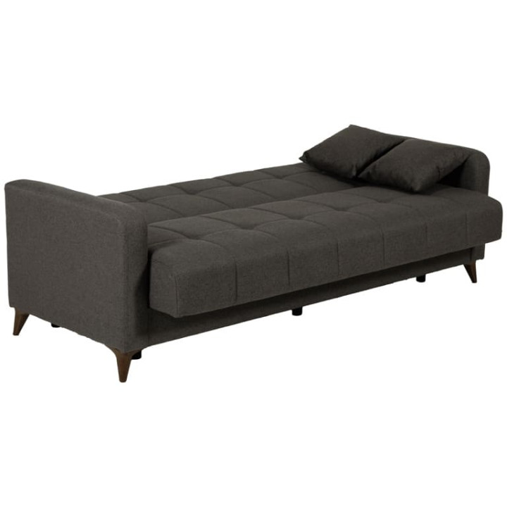 Canapé convertible gris Lamina Sofa tissu gris