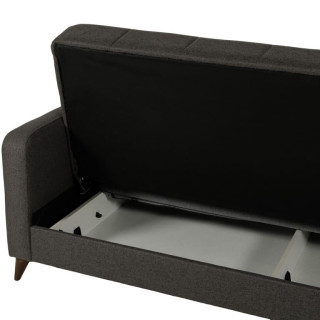 Canapé convertible gris Lamina Sofa tissu gris