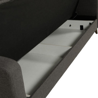 Canapé convertible gris Lamina Sofa tissu gris