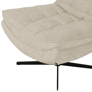 Fauteuil Yvone tissu beige
