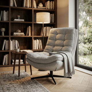 Fauteuil Pivotant Yvone silver