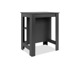 Table bar Atlanta - 003776 - ardoise foncé et anthracite