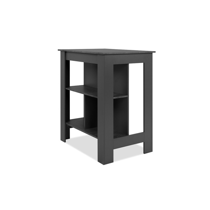 Table bar Atlanta - 003776 - ardoise foncé et anthracite