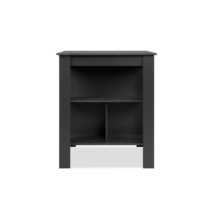 Table bar Atlanta - 003776 - ardoise foncé et anthracite