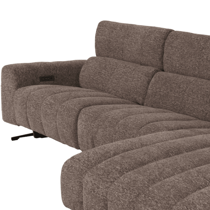 Salon d'angle droit Willow gris anthracite
