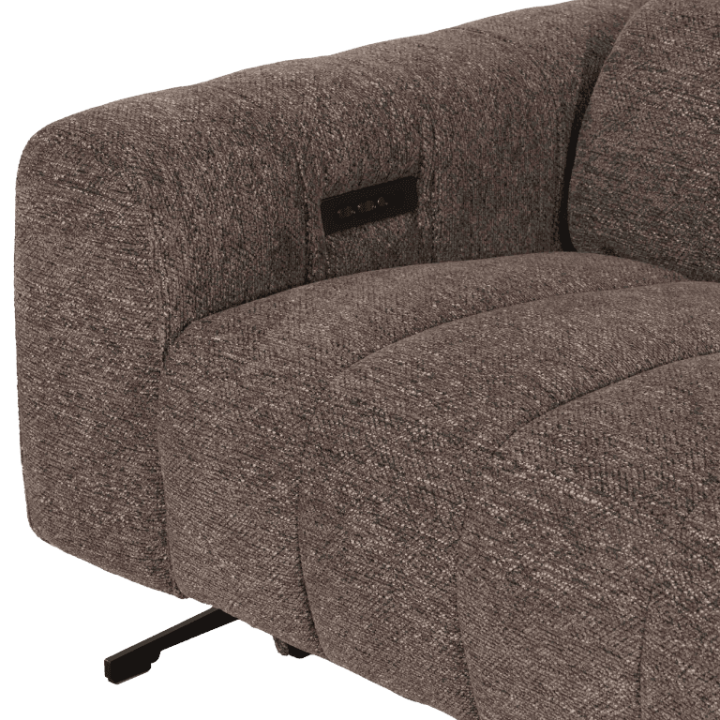Salon d'angle droit Willow gris anthracite