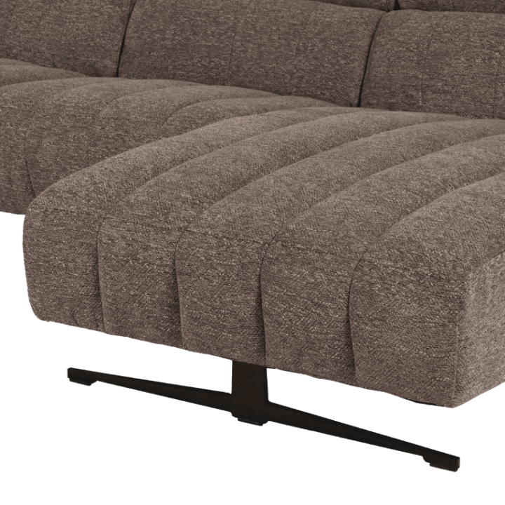 Salon d'angle droit Willow gris anthracite