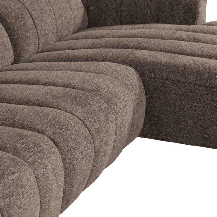 Salon d'angle droit Willow gris anthracite