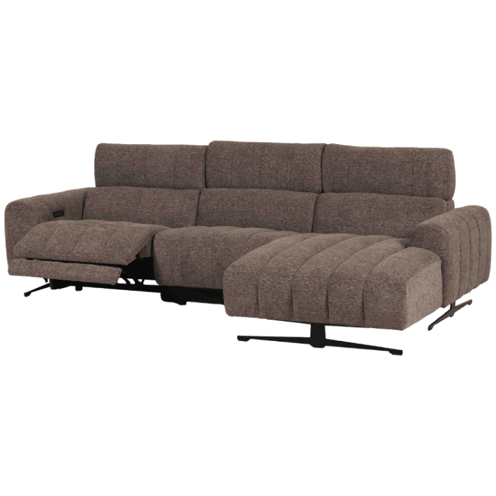 Salon d'angle droit Willow gris anthracite