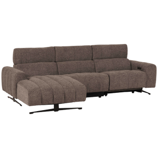 Salon d'angle gauche Willow gris foncé