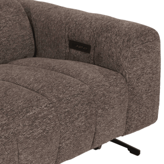 Salon d'angle gauche Willow gris foncé