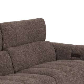 Salon d'angle gauche Willow gris foncé