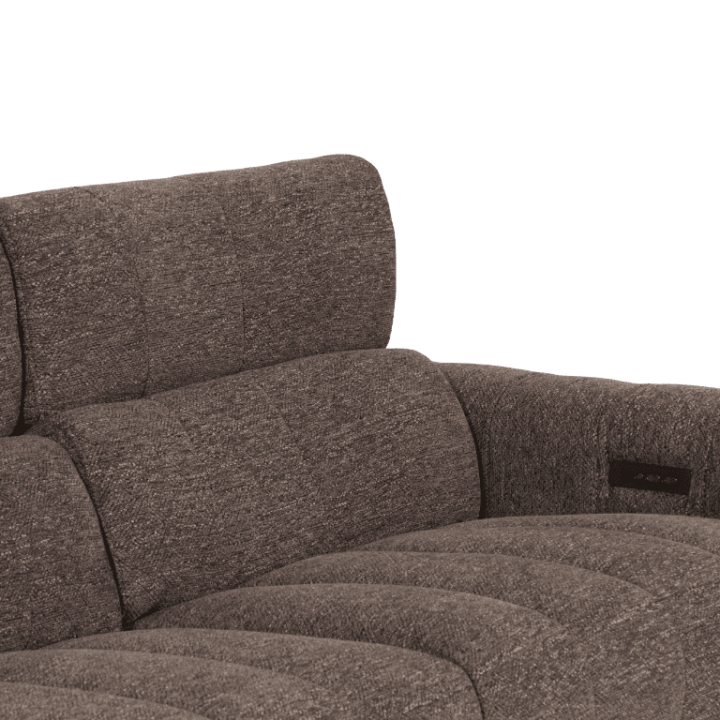 Salon d'angle gauche Willow gris foncé