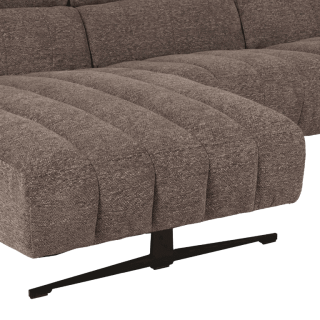 Salon d'angle gauche Willow gris foncé