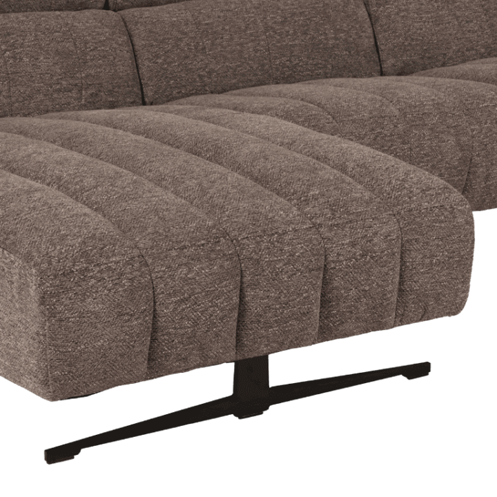 Salon d'angle gauche Willow gris foncé