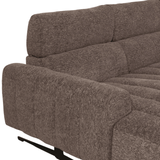 Salon d'angle gauche Willow gris foncé