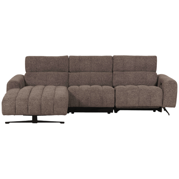 Salon d'angle gauche Willow gris foncé