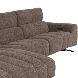 Salon d'angle gauche Willow gris foncé