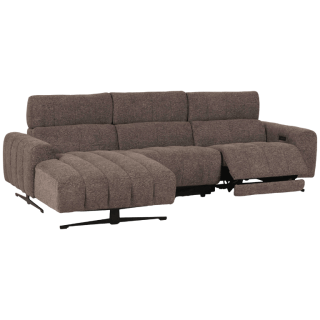 Salon d'angle gauche Willow gris foncé