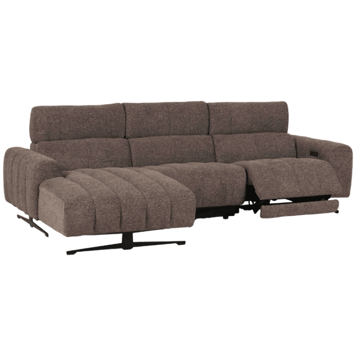Salon d'angle gauche Willow gris foncé