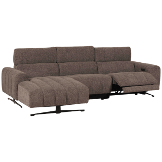 Salon d'angle gauche Willow gris foncé