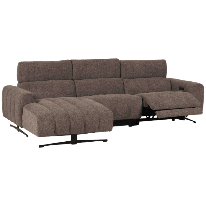 Salon d'angle gauche Willow gris foncé