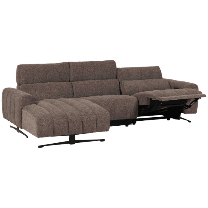 Salon d'angle gauche Willow gris foncé