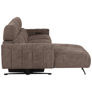 Salon d'angle gauche Willow gris foncé