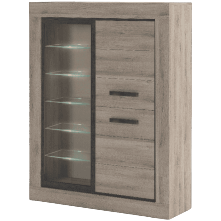 Vitrine Wim chêne clair