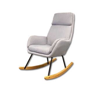Fauteuil à bascule CH-195139 gris clair