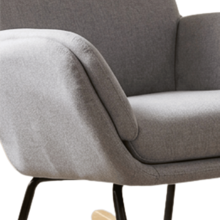 Fauteuil à bascule CH-195139 gris clair