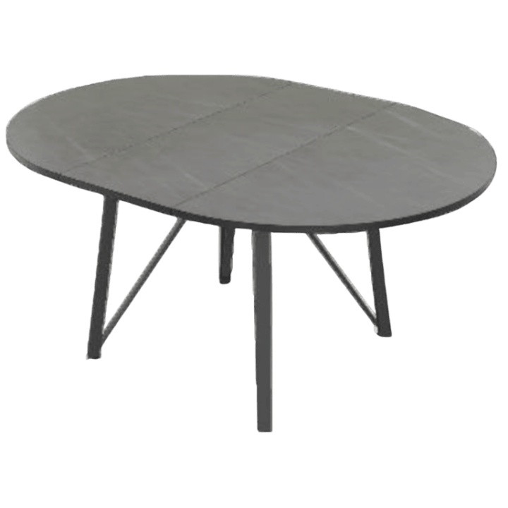 Table ronde avec allonge Wacko 120D EP79 HP06