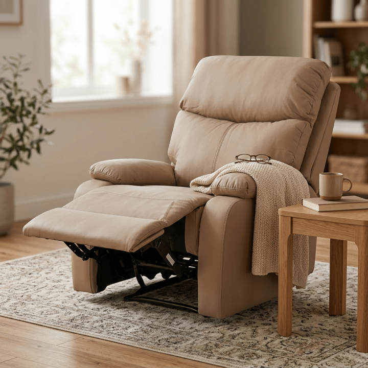 Fauteuil relax Hugo beige